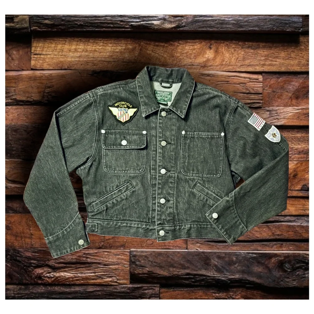 ☆EXTREMELY RARE☆ RALPH LAUREN COUNTRY EMBROIDERED DENIM JACKET- WOMEN SI… - Picture 2 of 10